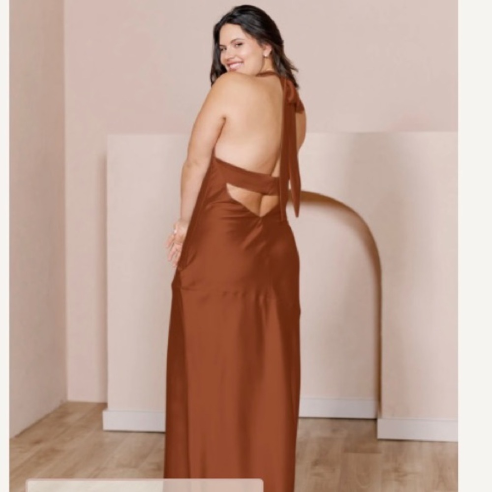 Revelry Bridesmaids Dress in Rust